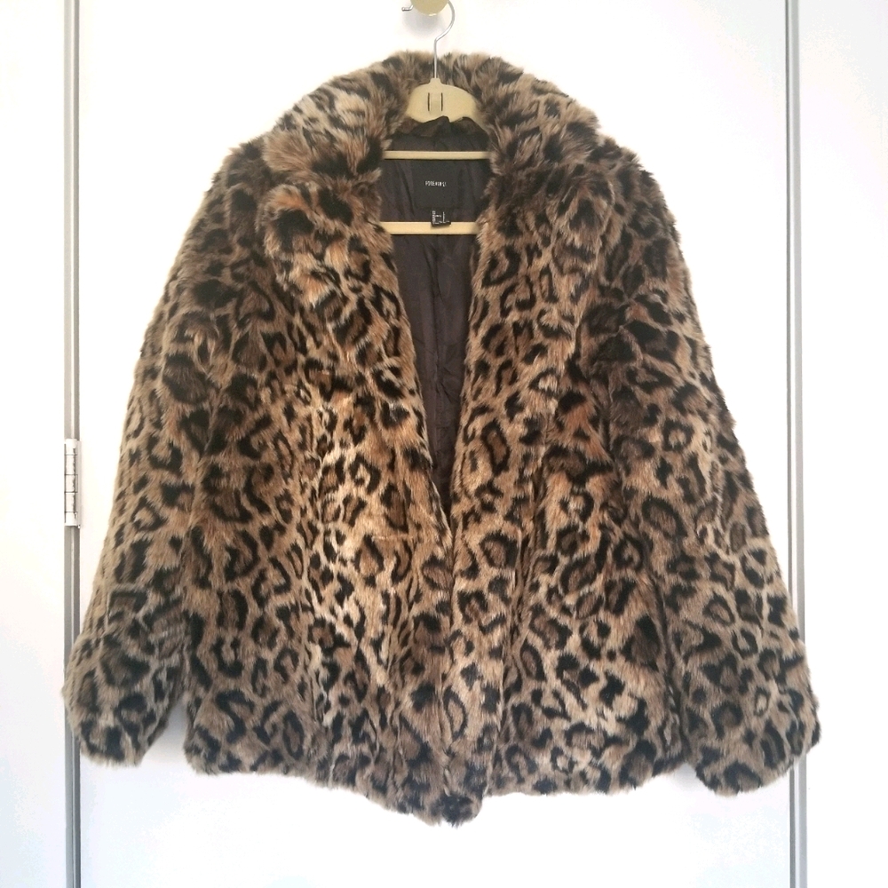 Forever 21 Leopard Coat